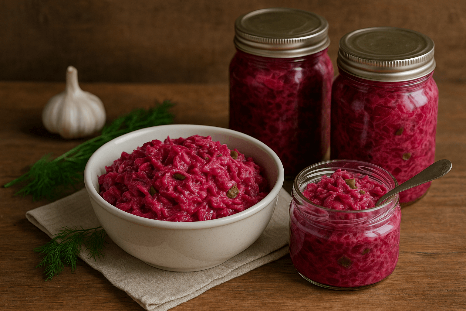 Burokėlių mišrainė žiemai su majonezu