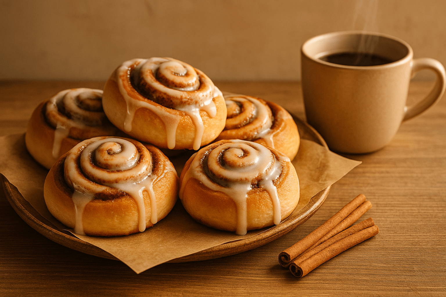 Cinamonu kvepiančios bandelės – tobula rytinė pradžia