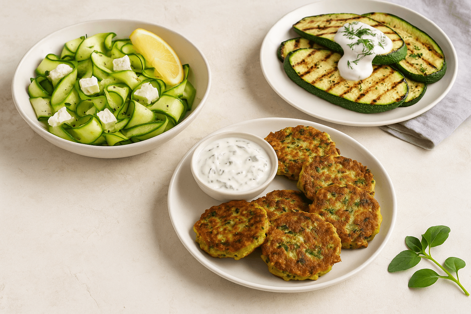 Lengvi patiekalai iš cukinijos vasaros pietums