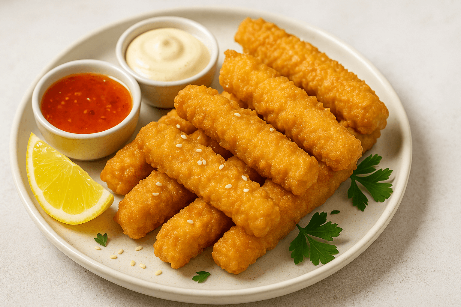 Traškios krabų lazdelės tešloje – kaip iš restorano virtuvės