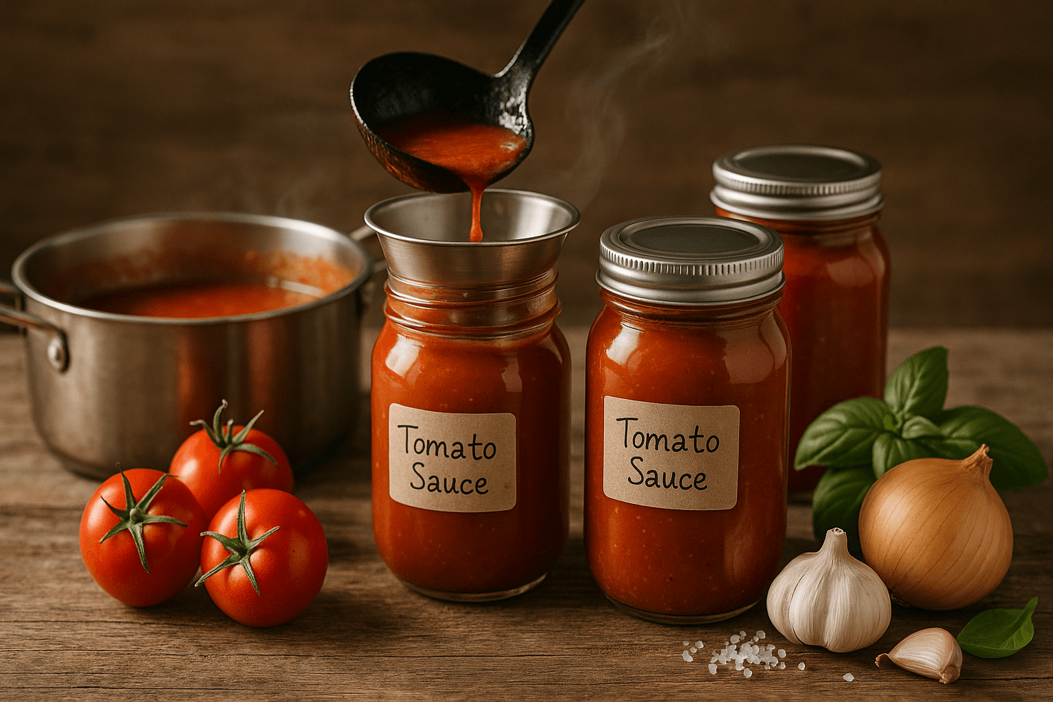 Pomidorų padažas žiemai be konservantų