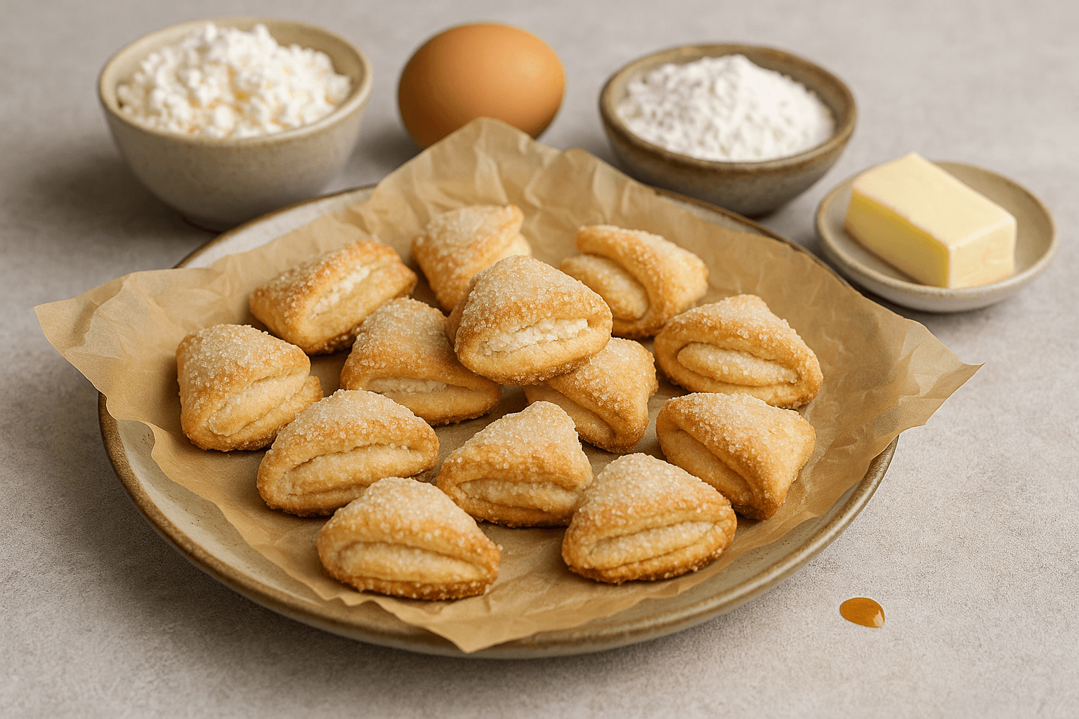 Purūs sausainiai su varške – vos keli ingredientai