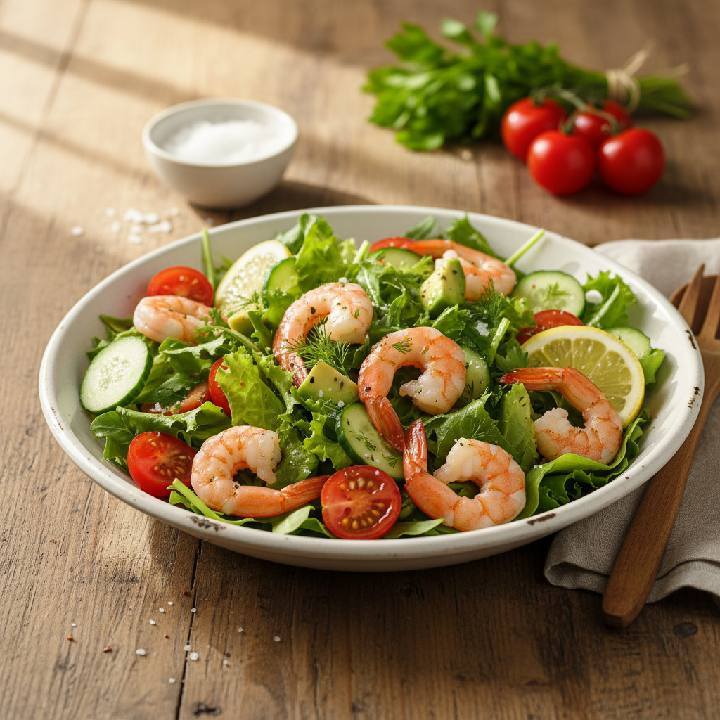 Gaivios ir gardžios salotos su krevetėmis: receptas, kuris nustebins paprastumu