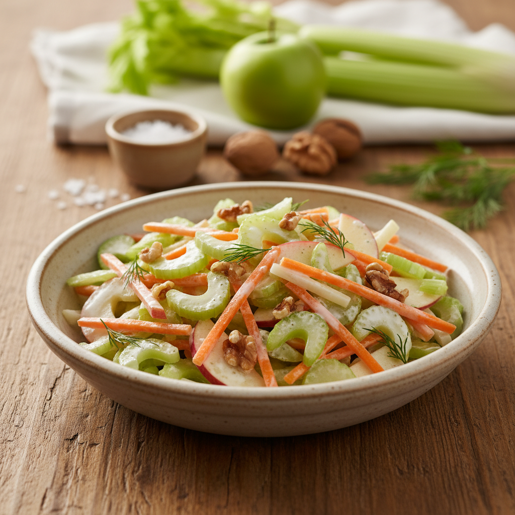 Gaivus ir lengvas salierio salotų receptas: puikus pasirinkimas vasaros pietums