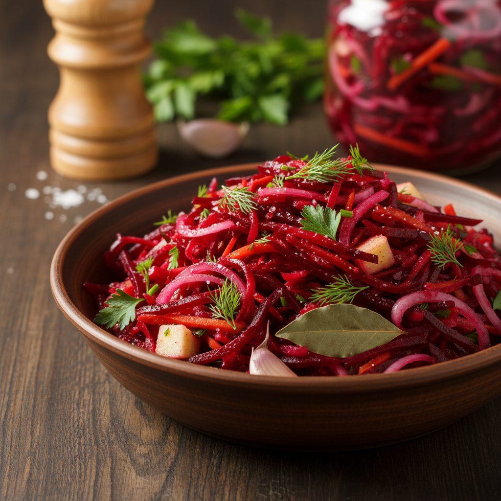 Geriausias burokėlių salotų receptas žiemai: kaip pasiruošti skanų ir sveiką pagardą