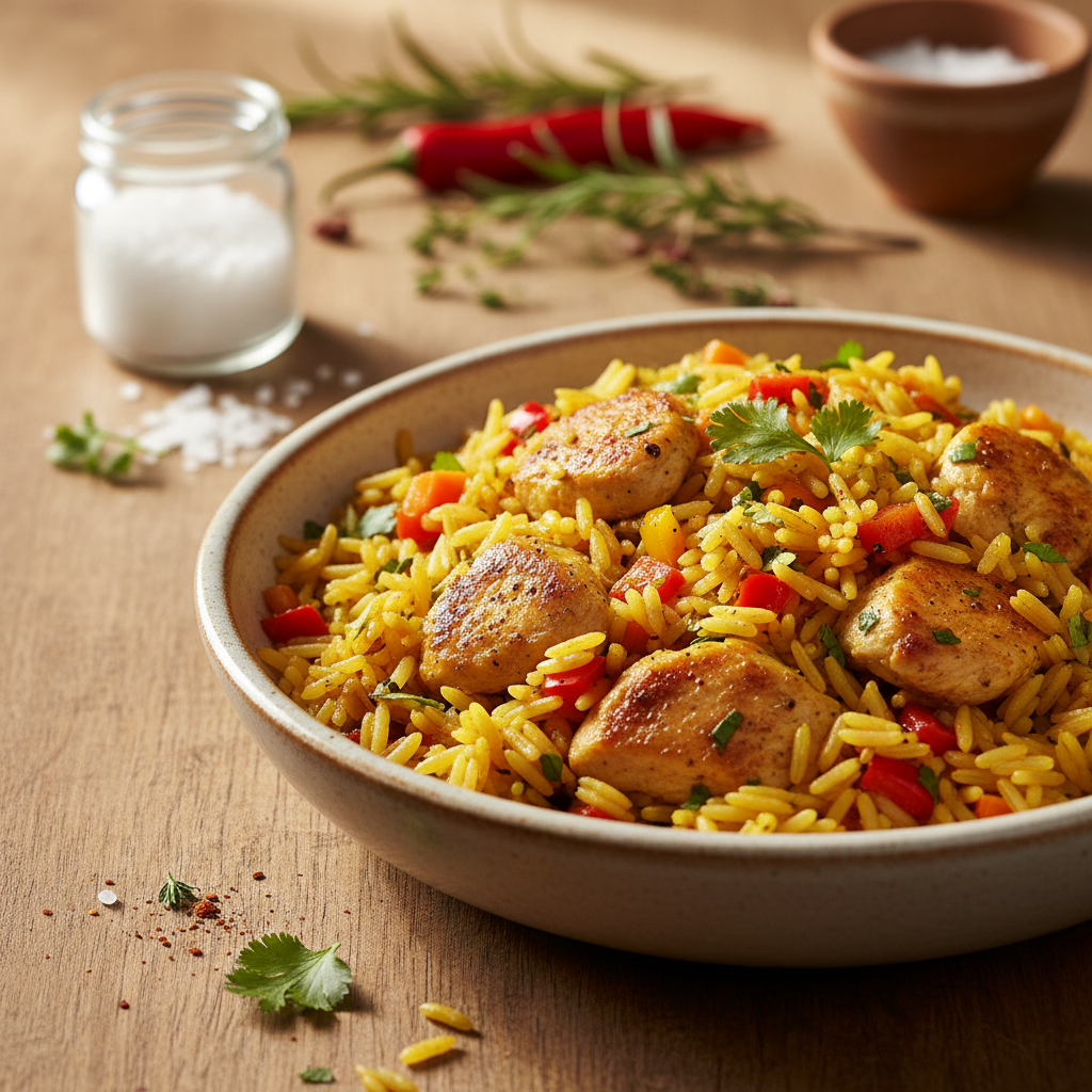 Greitas ir skanus vištienos su ryžiais receptas vakarienei be rūpesčių