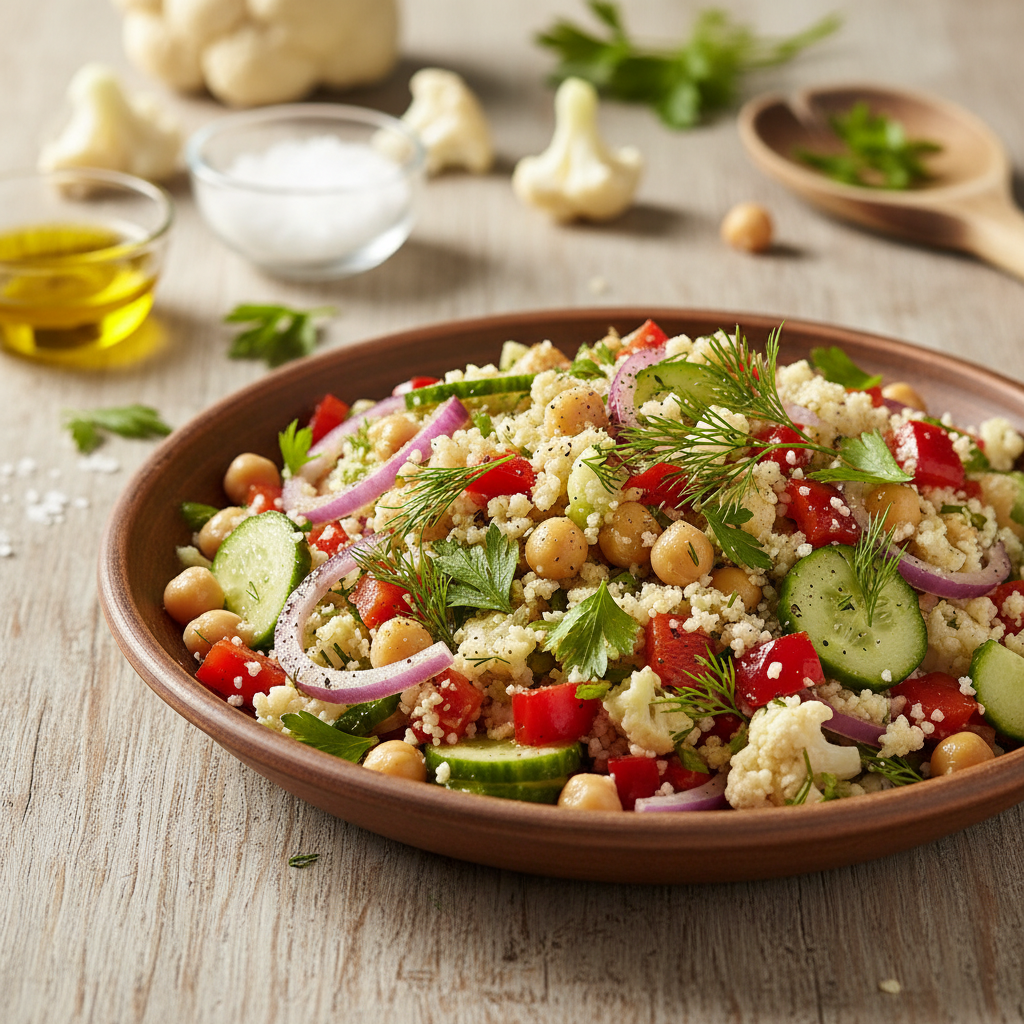 Greitas ir sveikas žiedinių kopūstų salotų receptas: sočios, gaivios ir tinkamos bet kuriam metų laikui