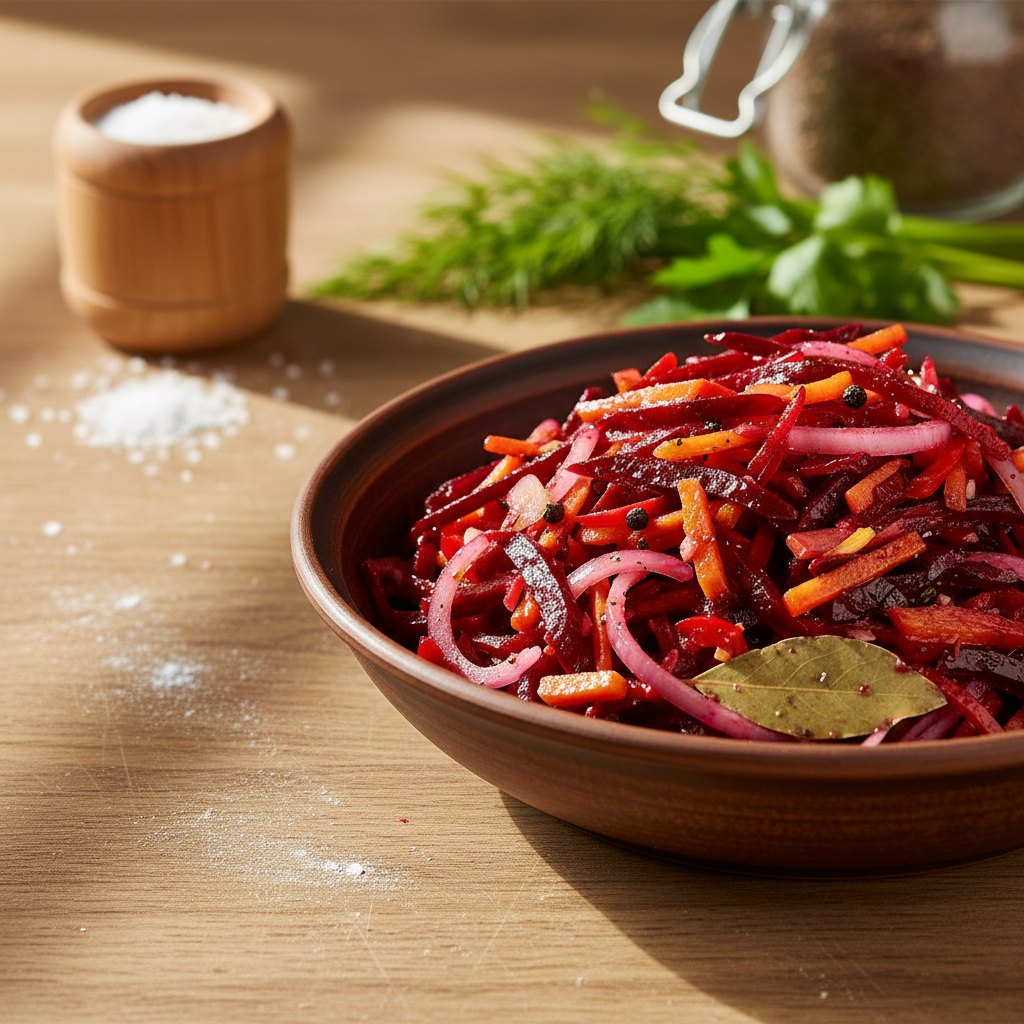 Išbandykite patikrintą burokėlių mišrainės receptą žiemai: skonis primins senelių virtuvę