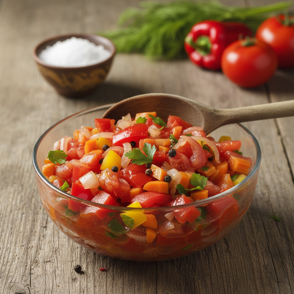 Išbandytas pomidorų mišrainės receptas žiemai: skonis primena vasarą