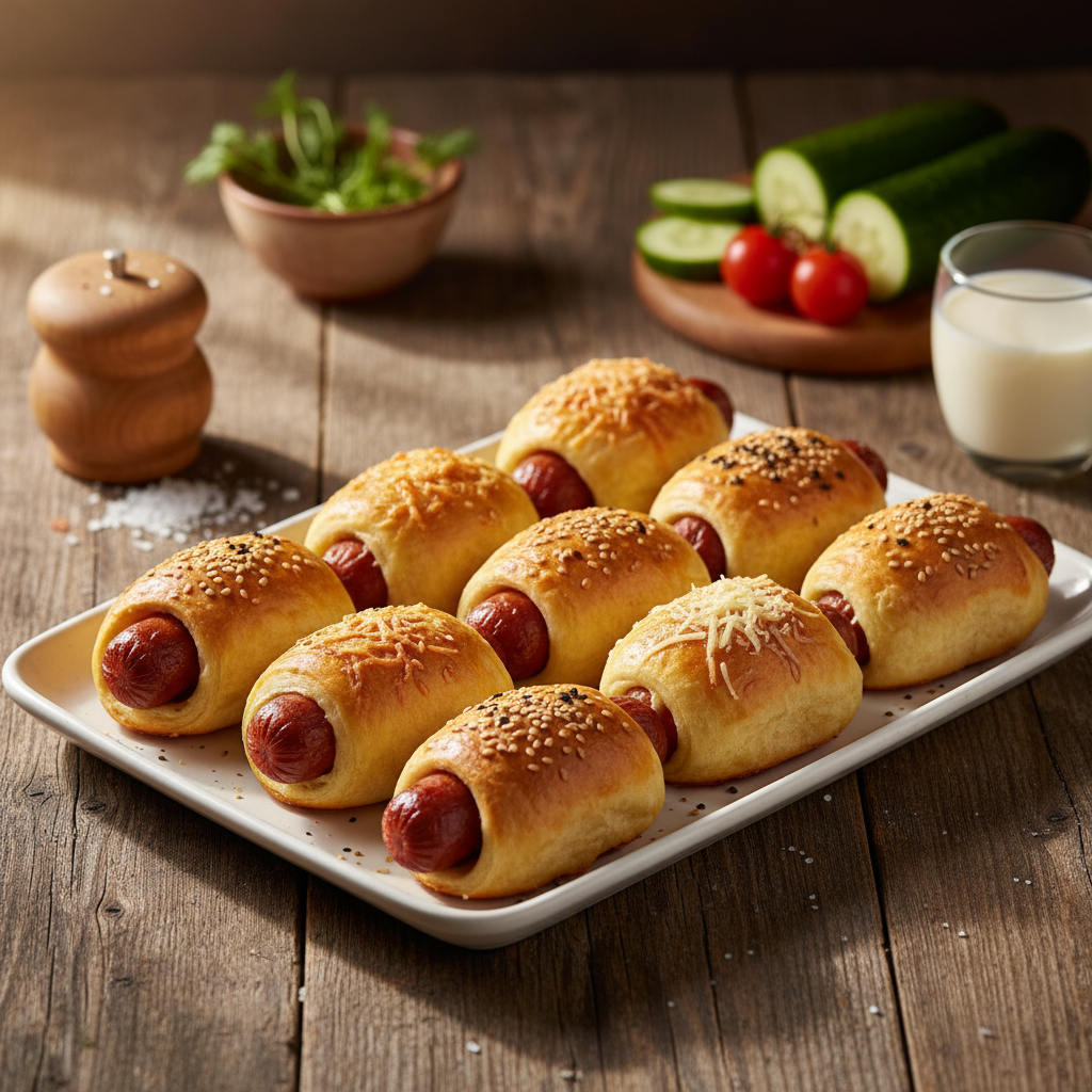 Lengvai paruošiamas bandelių su dešrele receptas, kuris patiks visai šeimai