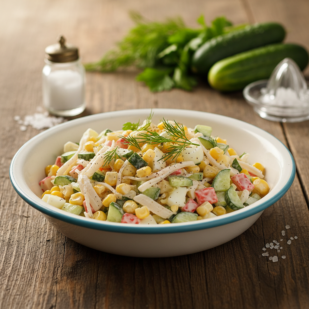 Lengvai paruošiamos krabų salotos pagal Beatos receptą: gaivus patiekalas vasaros pietums