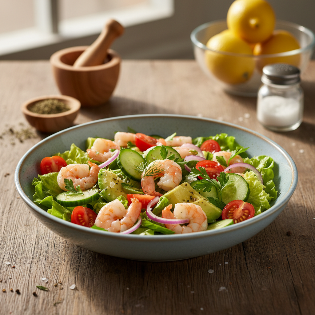 Lengvas ir gaivus krevečių salotų receptas: pietūs, kurie patiks visai šeimai