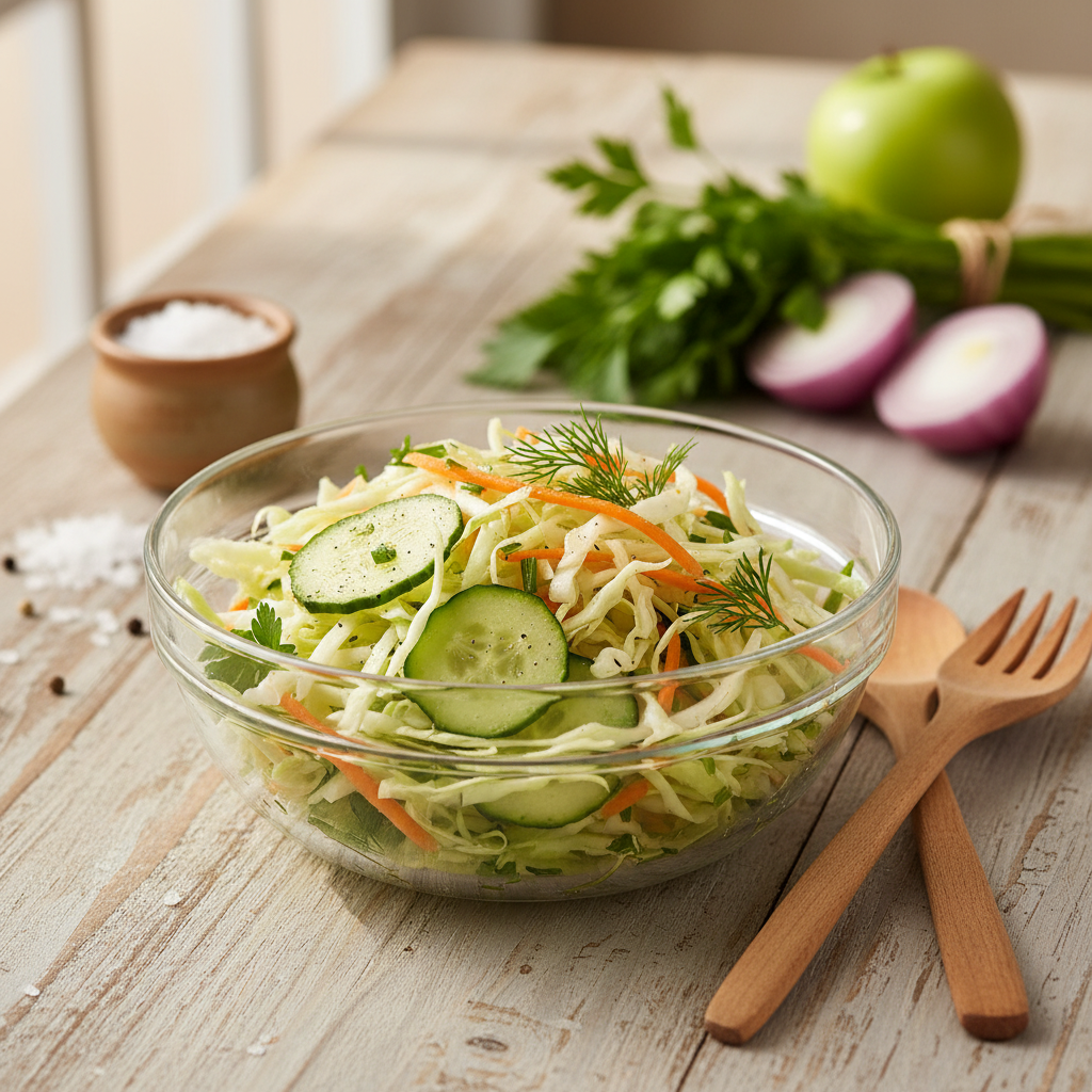 Lengvas ir gaivus šviežių kopūstų salotų receptas: tobulas pasirinkimas vasarai