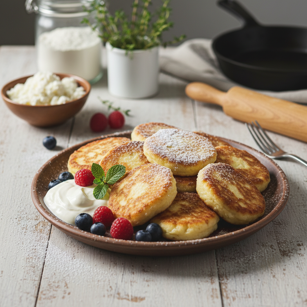 Lengvas ir gardus keptų varškėtukų receptas: skanūs pusryčiai per kelias minutes