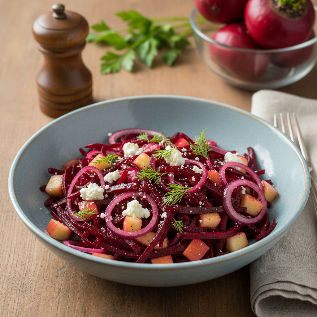 Lengvas ir skanus burokėlių salotų receptas, kuris patiks visai šeimai