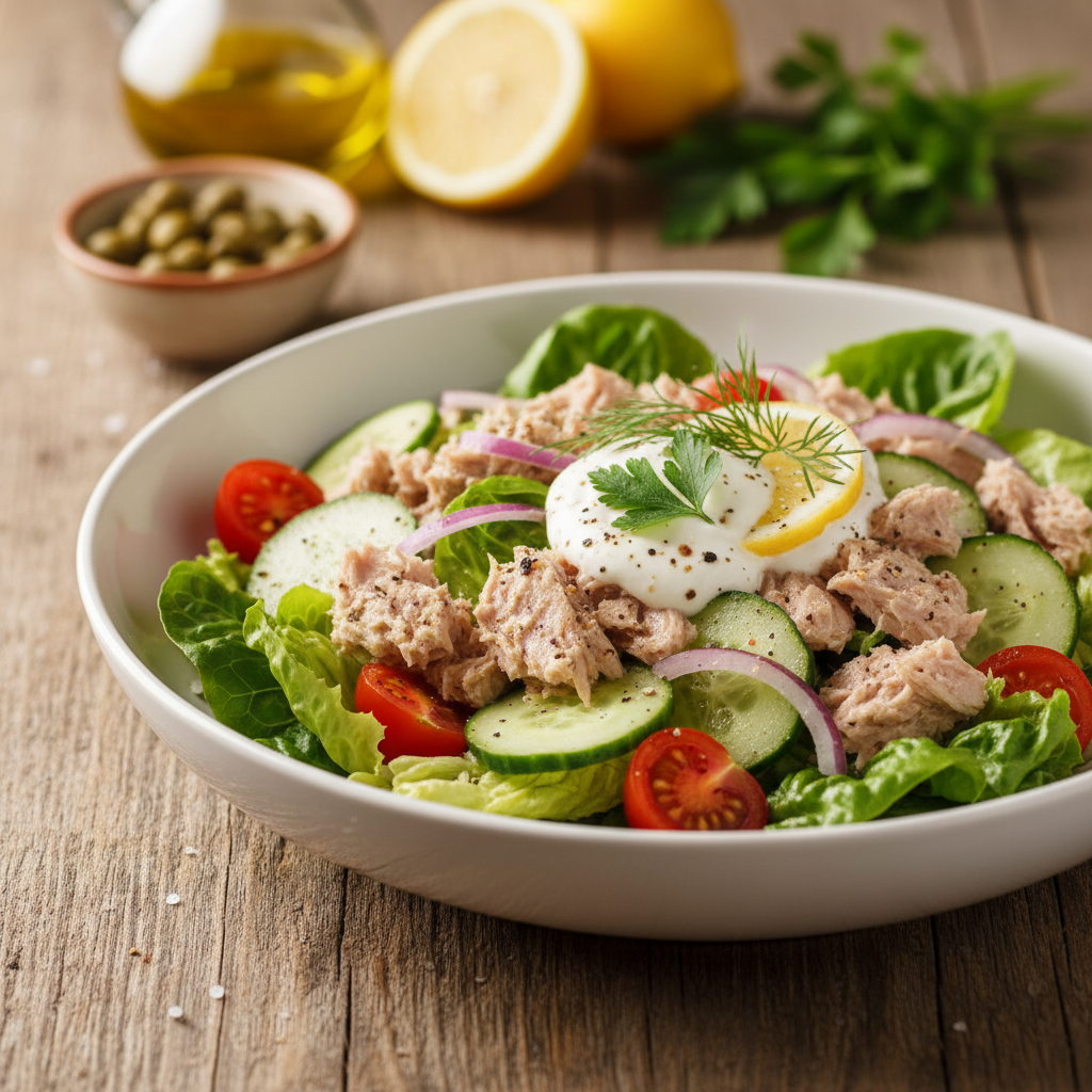 Paprastas ir greitas tuno salotų receptas kasdieniams pietums