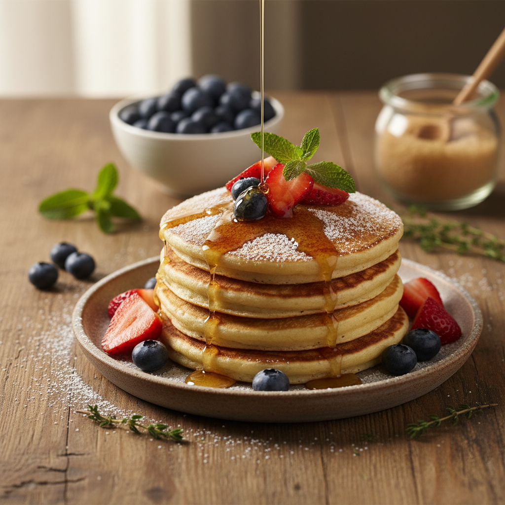 Paprastas ir purus jogurtinių blynų receptas pusryčiams, kurie tirpsta burnoje