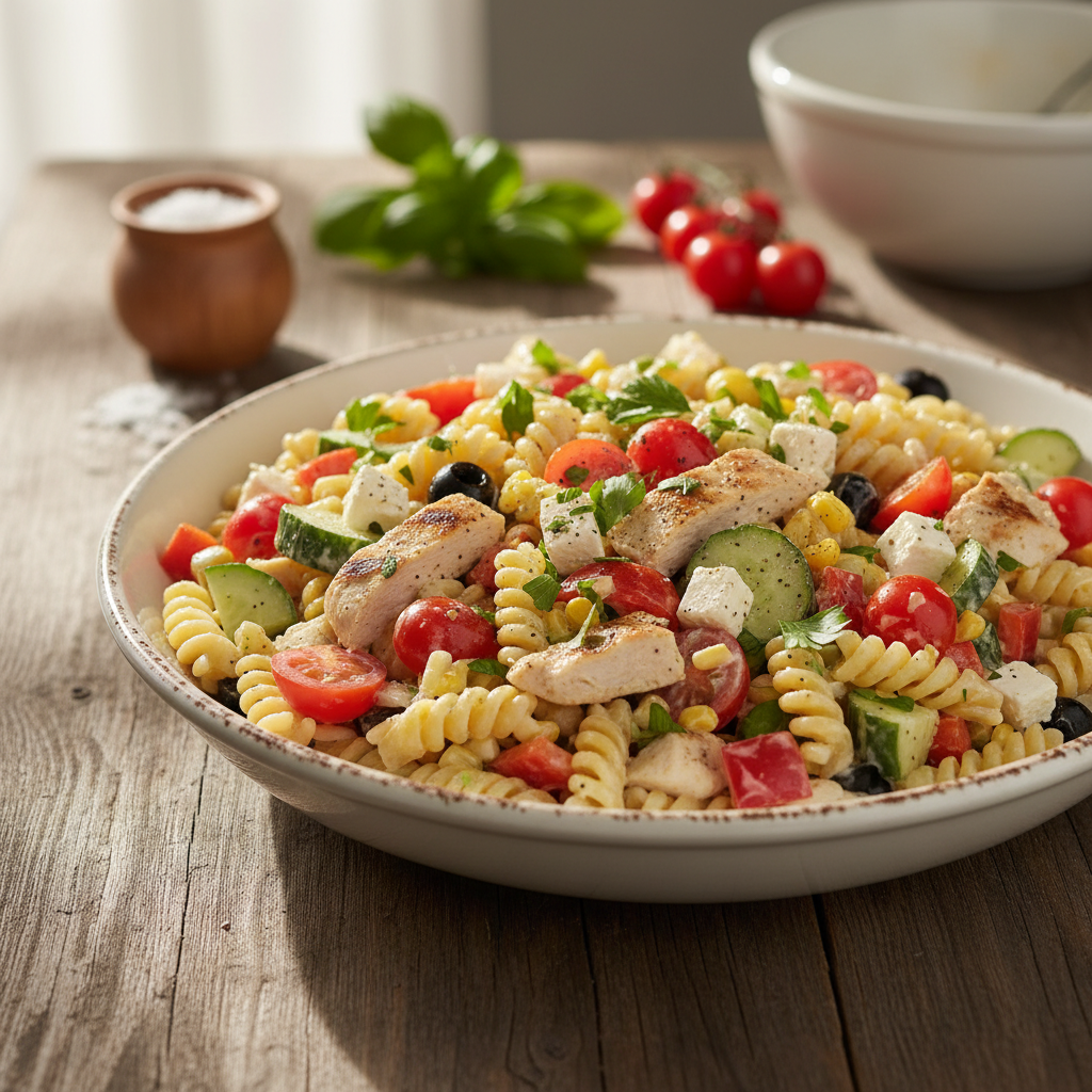 Paprastas ir skanus makaronų salotų receptas, kuris patiks visai šeimai