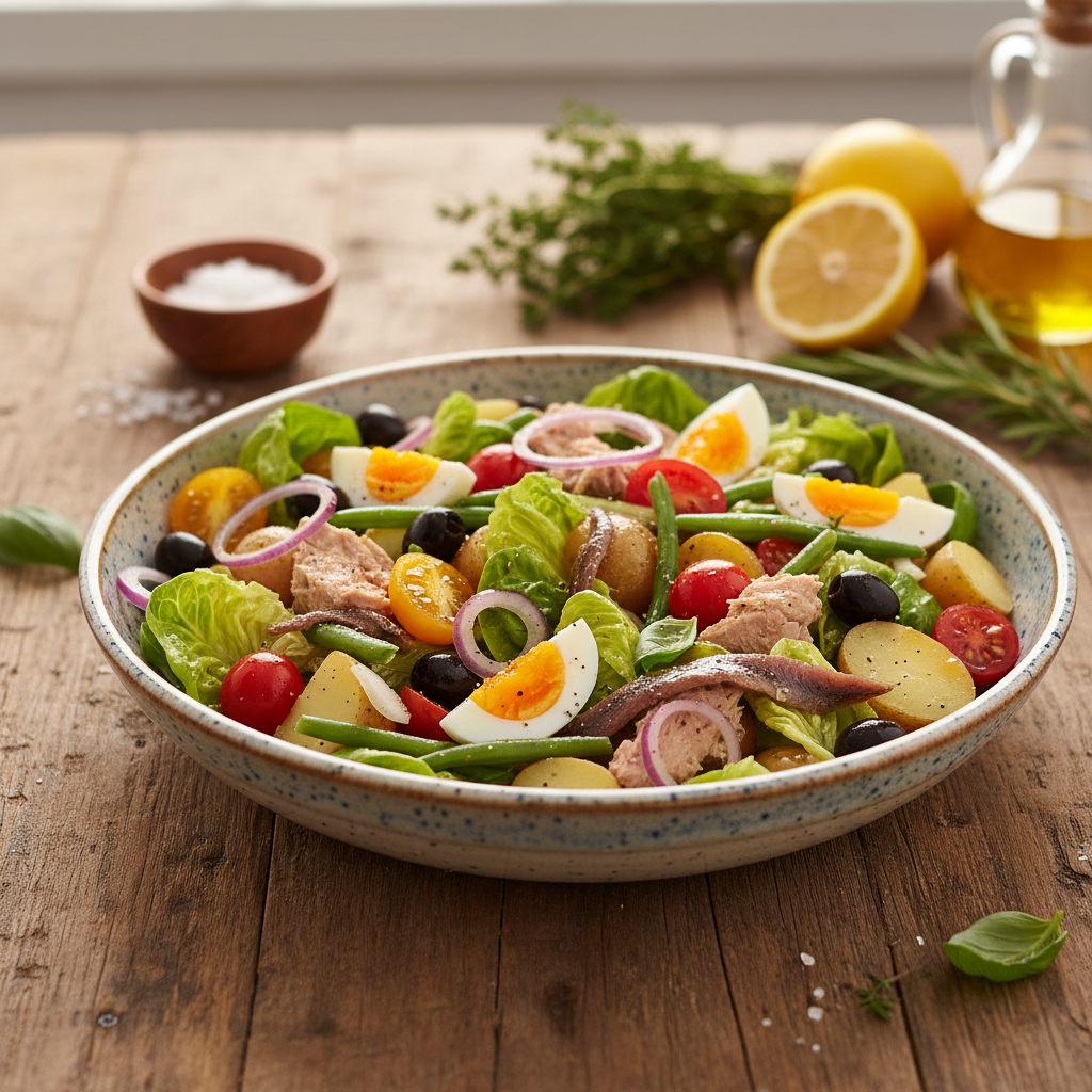 Paprastas ir skanus Nicos salotų receptas, kuris nustebins net gurmanus