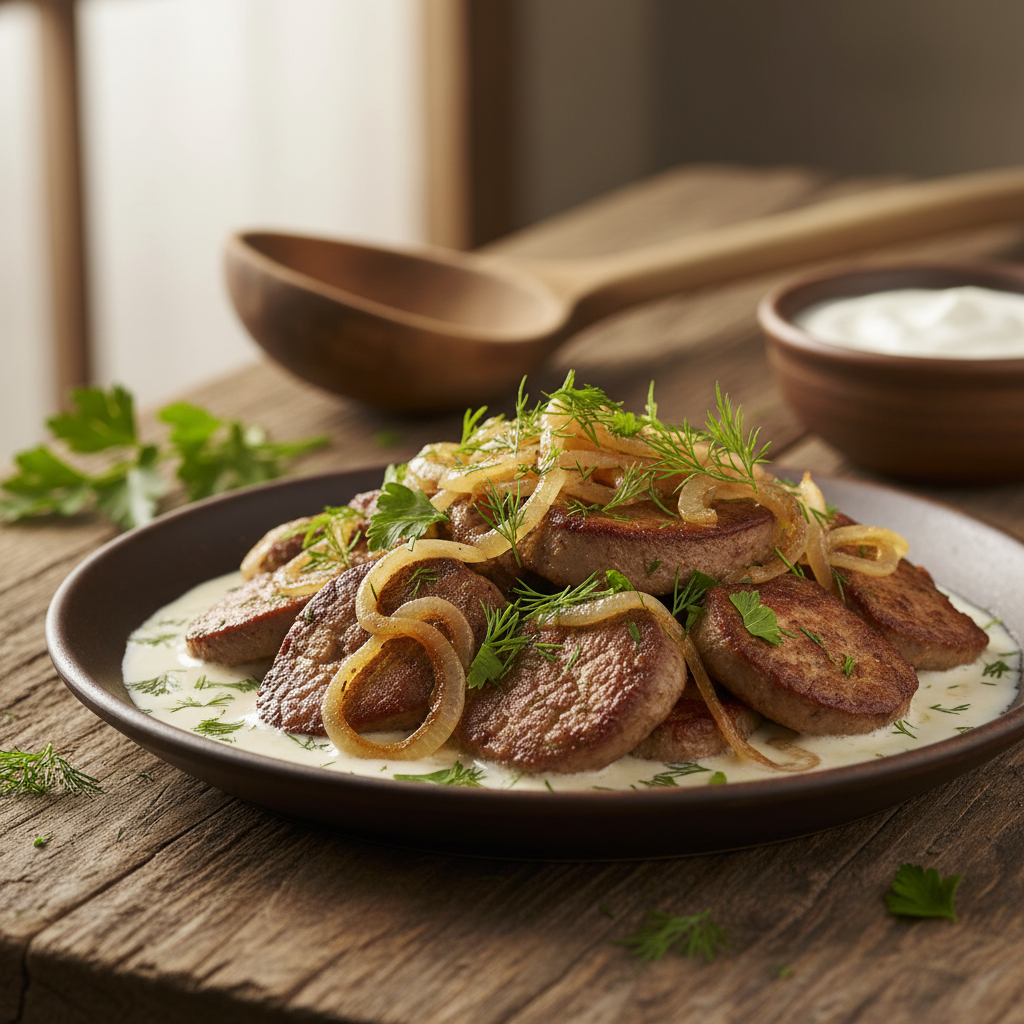 Burnoje tirpstančios kiaulienos kepenėlės: pigus receptas