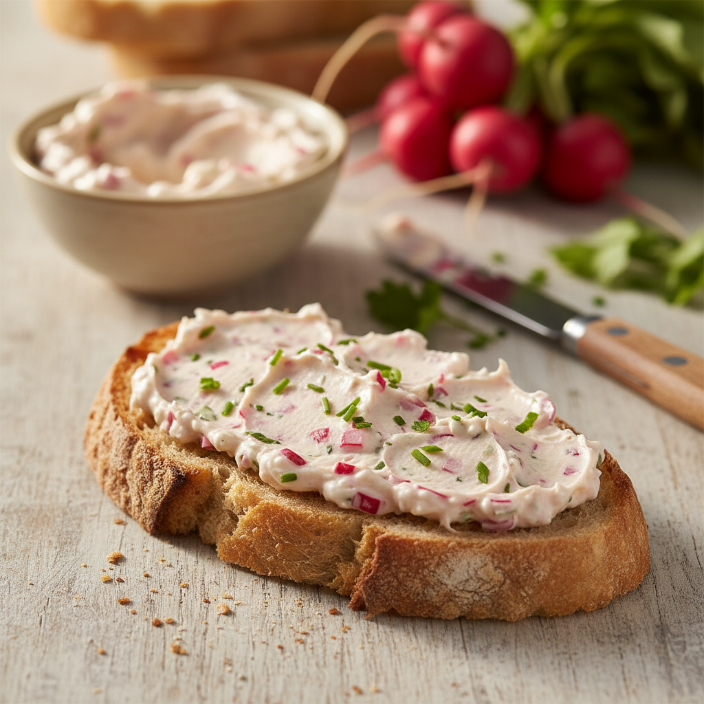 Gaivus ridikėlių sviestas: paprastas receptas pusryčiams