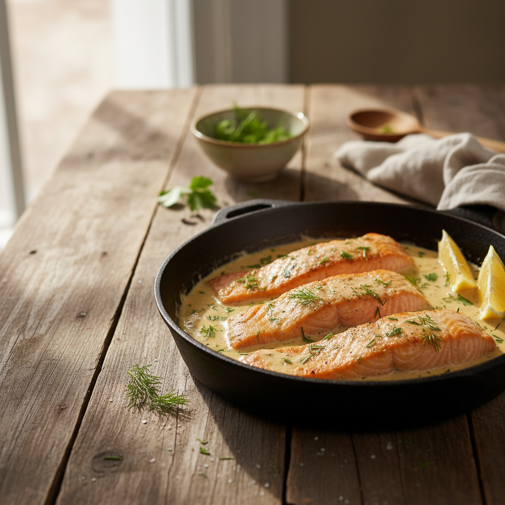 Greita vakarienė: restorano verta lašiša per 20 min.