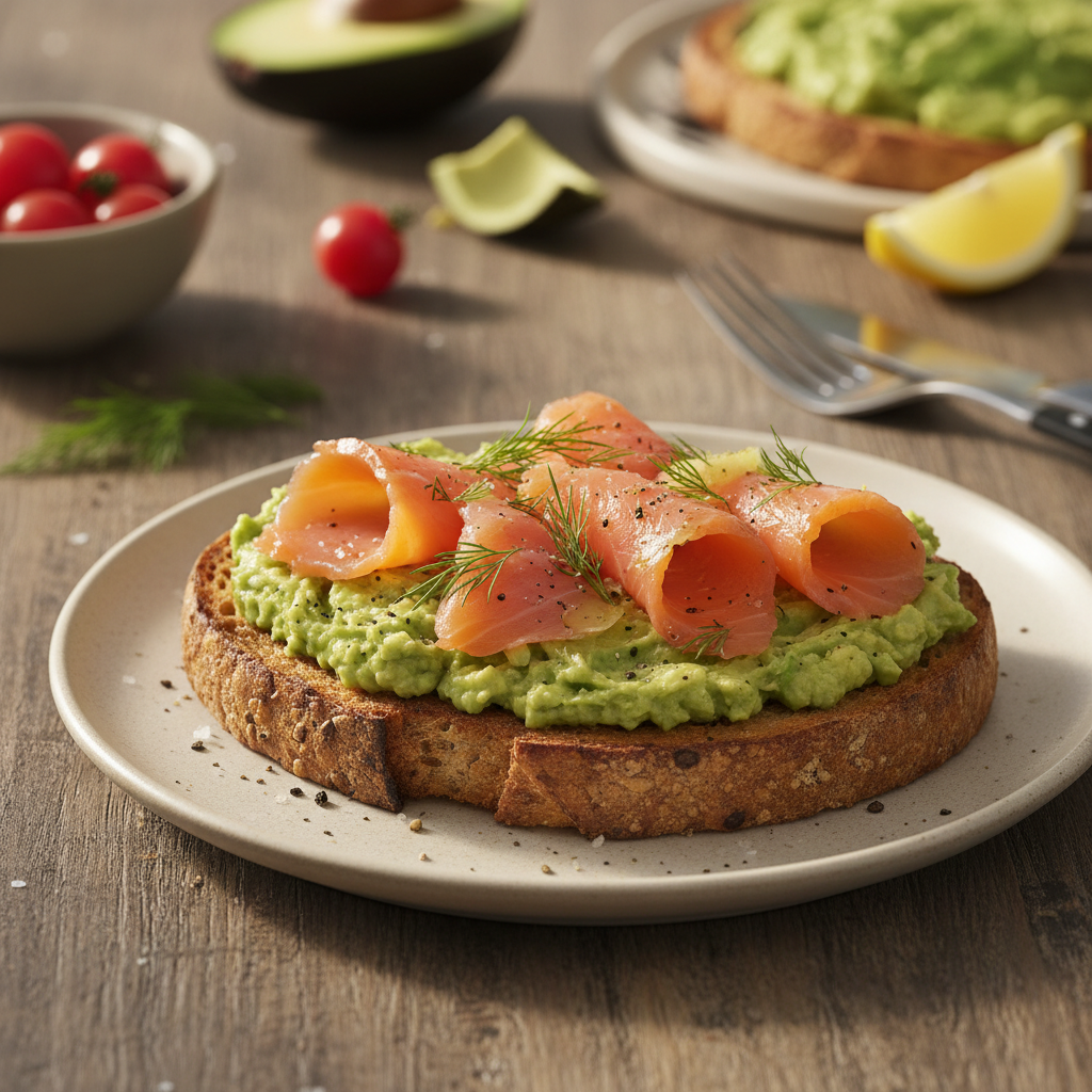 Greiti lašišos ir avokado sumuštiniai tobulam rytui