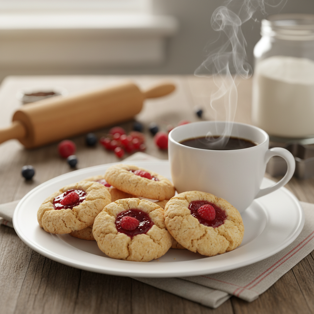 Greiti sausainiai su uogiene: tirpsta burnoje