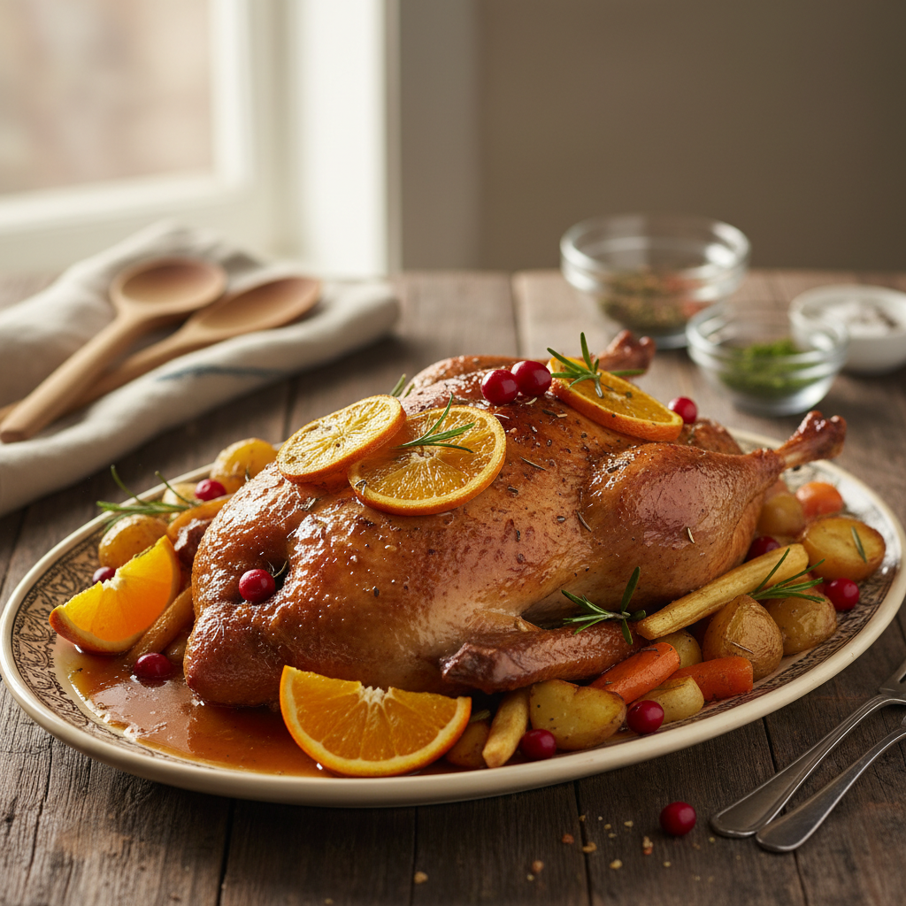 Kepta antis su apelsinais: šis receptas nepaliks abejingų