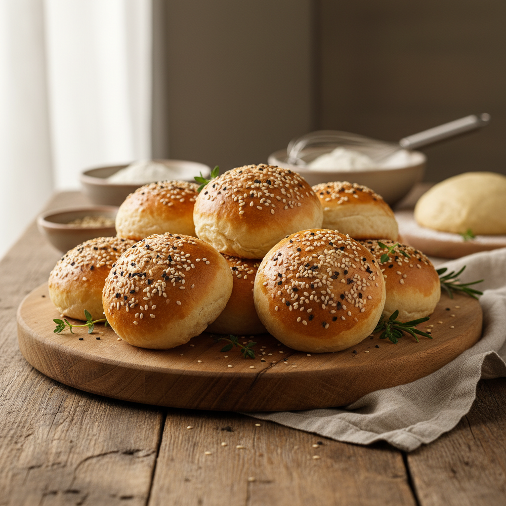 Naminės mini burgerių bandelės: pavyks iš pirmo karto