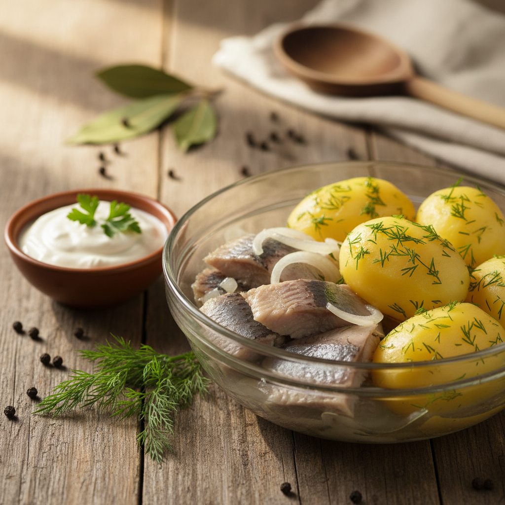 Silkė su actu ir svogūnais: laiko patikrintas receptas