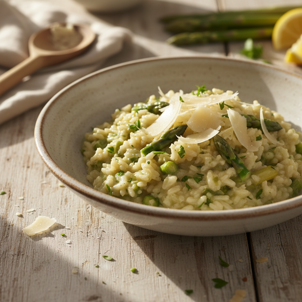 Smidrų rizotas su parmezanu: gurmaniškas vakarienės receptas