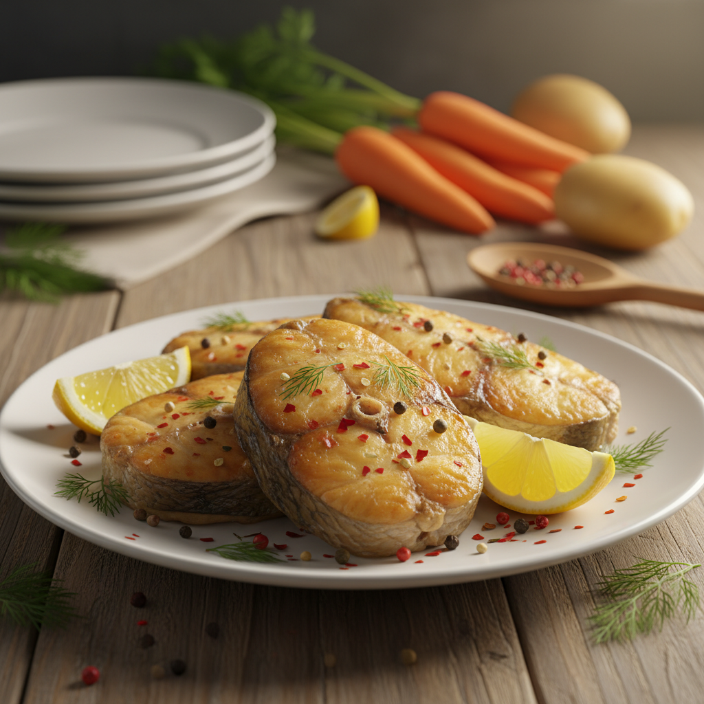 Sultingas keptas karpis orkaitėje: šventinis receptas