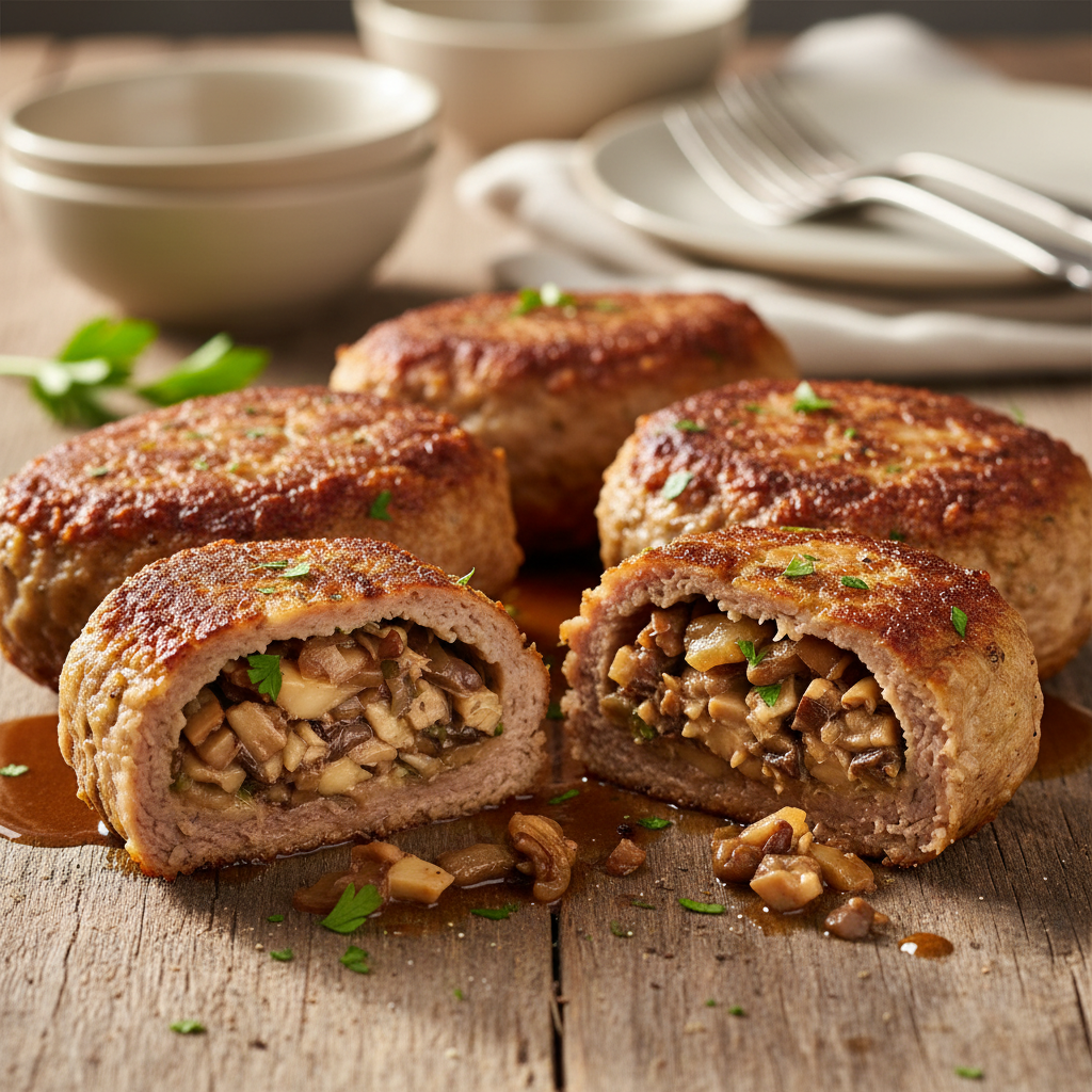 Sultingi zrazai su grybais: receptas, pavyksiantis kiekvienam