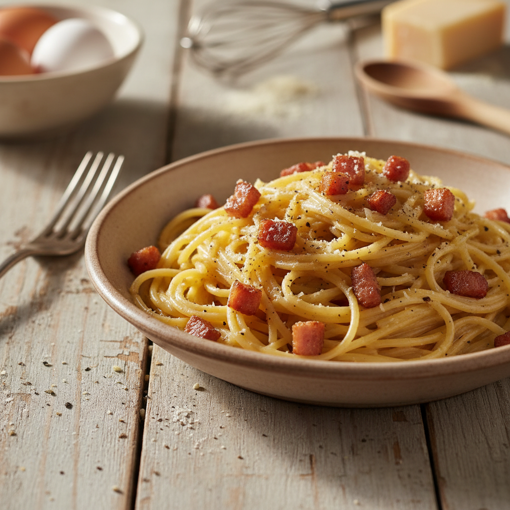 Tikri spagečiai „Carbonara“: paslaptys tobulam skoniui