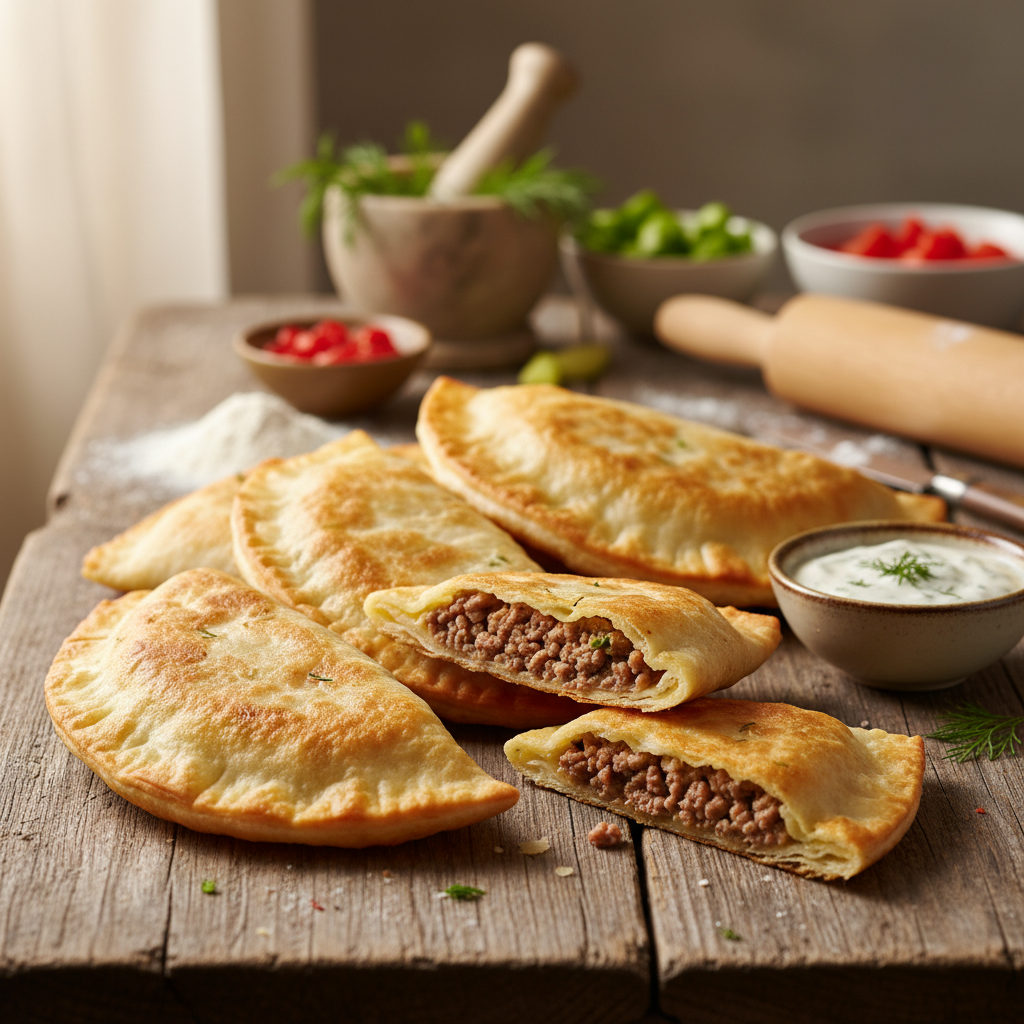 Traškūs čeburekai iš tortilijų: pigu, greita ir gardu