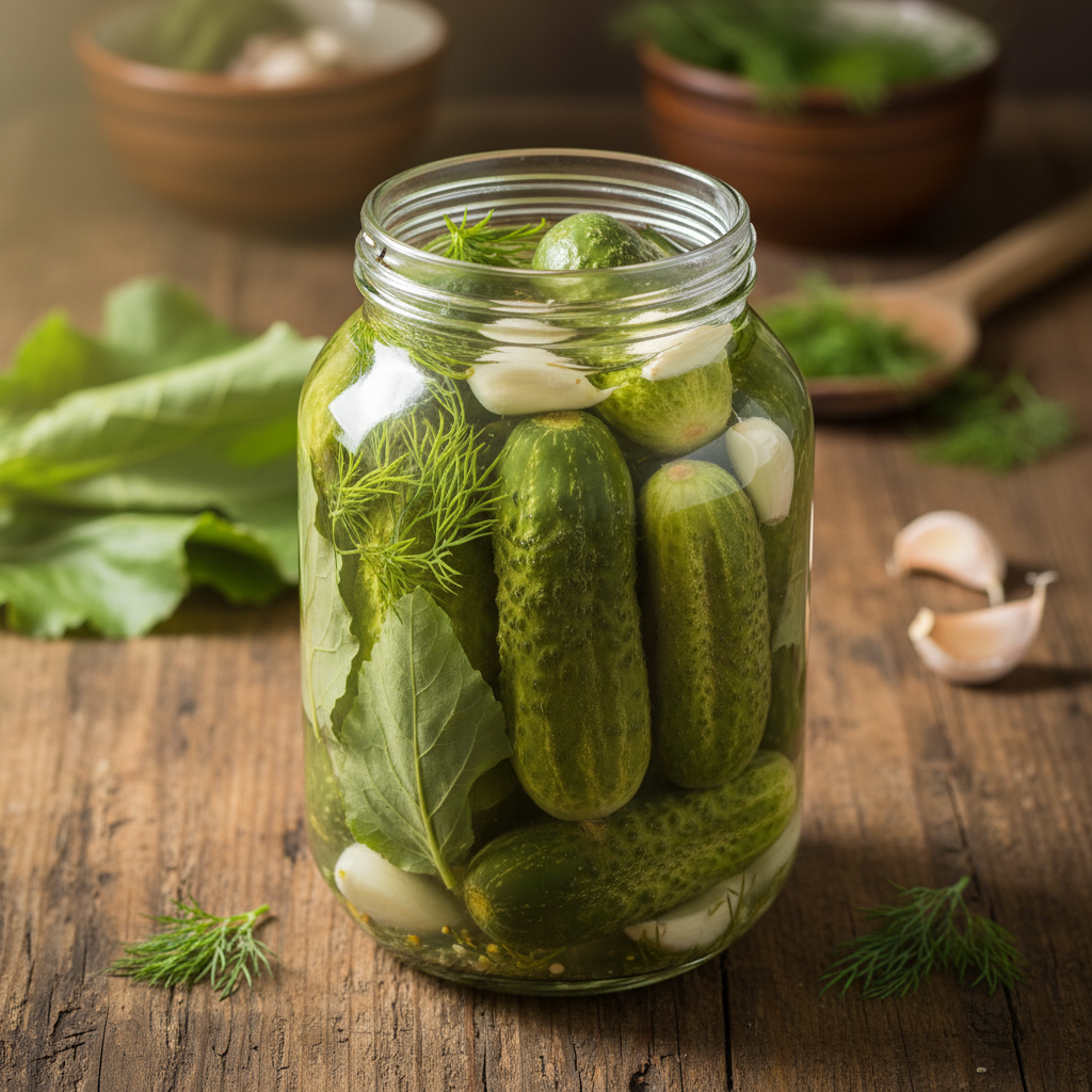 Traškūs rauginti agurkai žiemai: receptas, kuris nenuvils