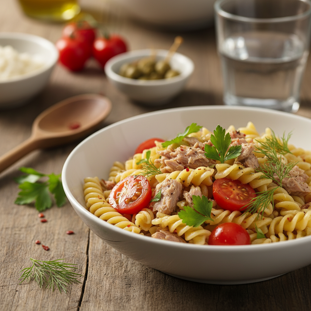 Vakarienė per 15 min.: ypač skanūs makaronai su tunu