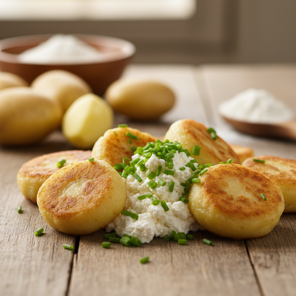 Virtų bulvių kukuliai su varške: receptas visai šeimai