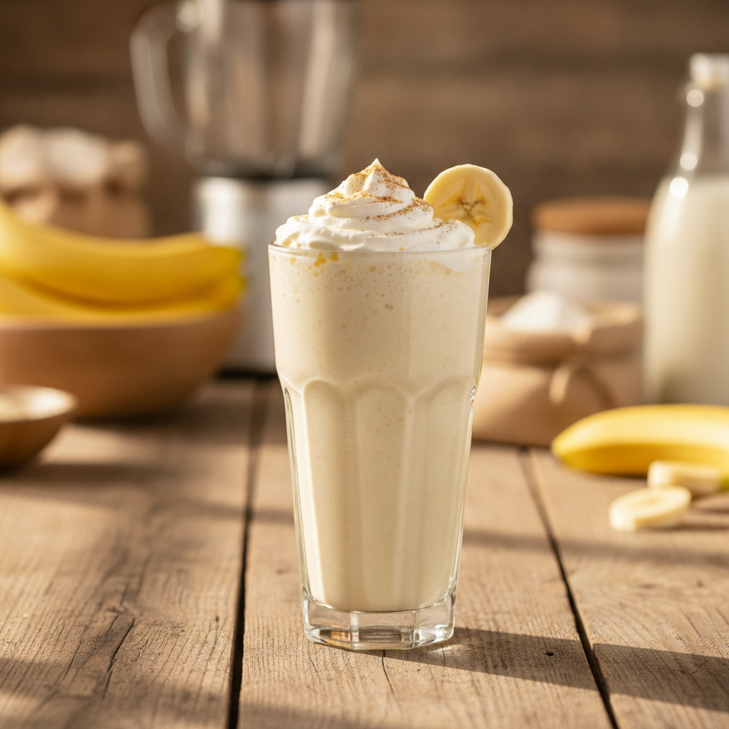 Gaivus bananų pieno kokteilis: receptas per kelias minutes