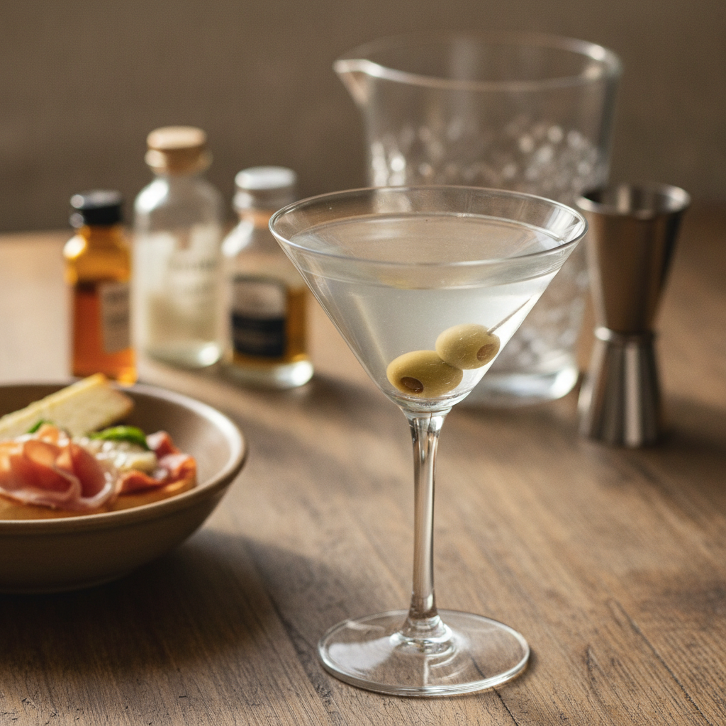 Tobulas „martini“ namuose: klasikinio kokteilio receptas